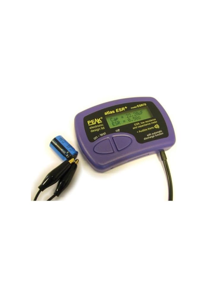 Velleman Atlas ESR70 ESR and Capacitance Meter with Audible Alerts - Image 3